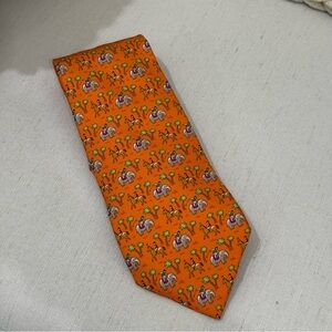 Hermes Elephant and Horse Tie